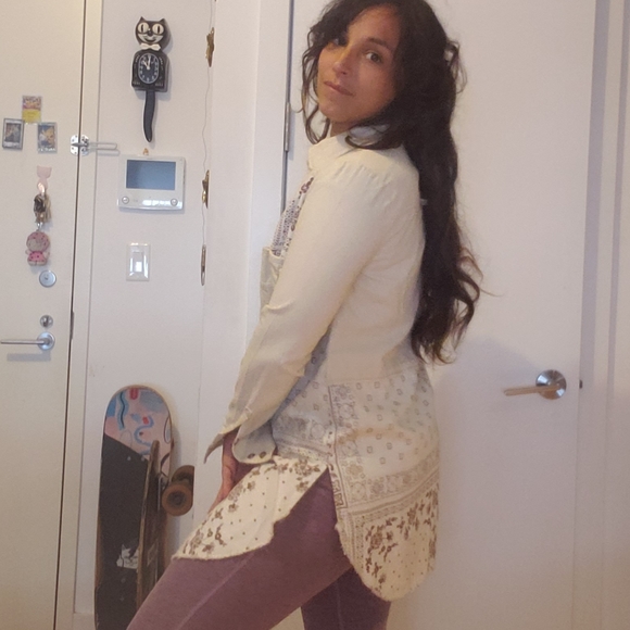 Free people bandana print shirt jacket XS - Picture 3 of 7